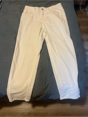 Zara Cream/White Corduroy Trousers
